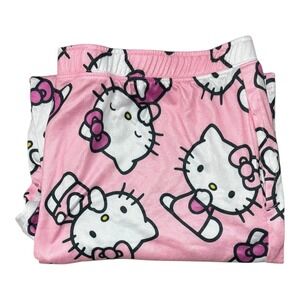 Hello Kitty Lounge Pajama Pants Womens XL Pink Sanrio Sleepwear Size XL